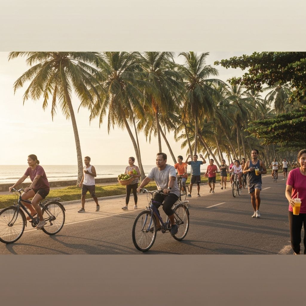 Active daily lifestyle with fresh produce